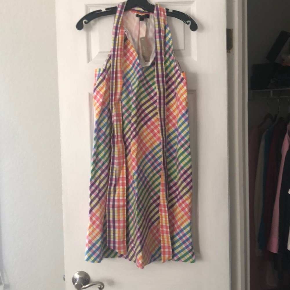 Checkered A line dress